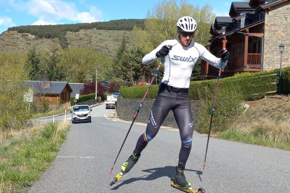 El fondista andorrà Irineu Esteve s’entrena aquests dies a Font Romeu.