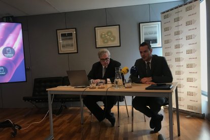 Marc Galabert i Jacint Risco han presentat la proposta de pensions de la CASS