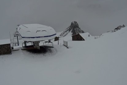 La nevada aquest matí a la coma d'Arcalís