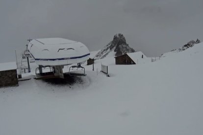 La nevada d’ahir a la coma d’Arcalís.