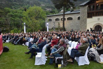 El concert de Pasión Vega, als jardins de Ràdio Andorra.