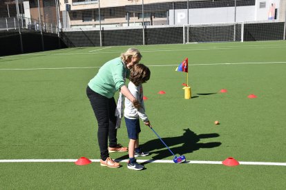 Un moment de la jornada dedicada al golf impulsada per Creand Fundació i la Federació de Golf d’Andorra.