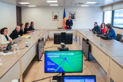 Una reunió del pacte d’Estat.