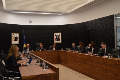 Un moment de la sessió de consell de comú d'Escaldes-Engordany.