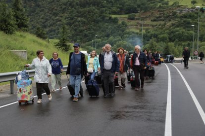 Bloqueig de l'accés a Andorra pel tancament de l'N-145 per la protesta de Revolta Pagesa