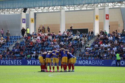 Duel de l’FC Andorra aquesta temporada a l’Estadi Nacional.