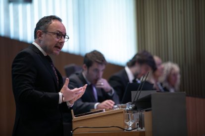 El cap de Govern, Xavier Espot, en la resposta avui als grups al Debat d'Orientació Política