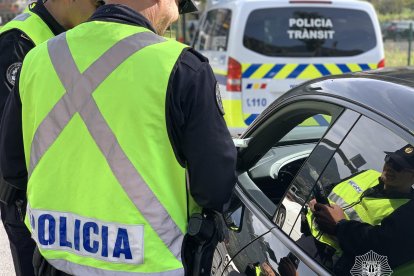 Control d'alcoholèmia de la Policia Andorrana