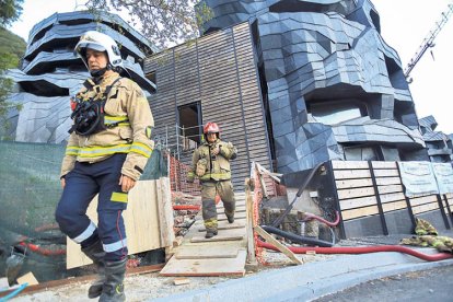 Una actuació dels bombers a Ordino.