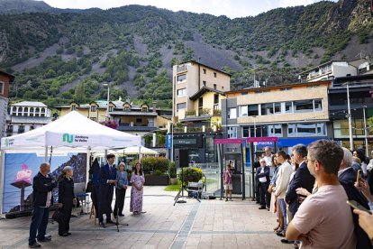 Acte de reconeixement i descoberta de la nova placa de la plaça Rebés, Homenatge a Bartomeu Rebés Duran