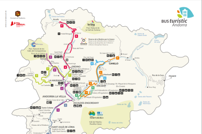 Rutes del bus turístic d'aquest estiu