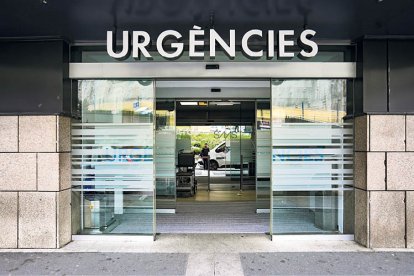 L’accés al servei d’urgències de l’hospital.