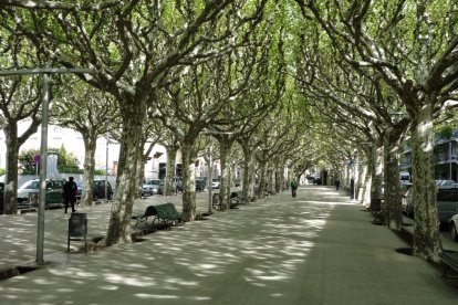 El popular passeig Joan Brudieu de la Seu d’Urgell.