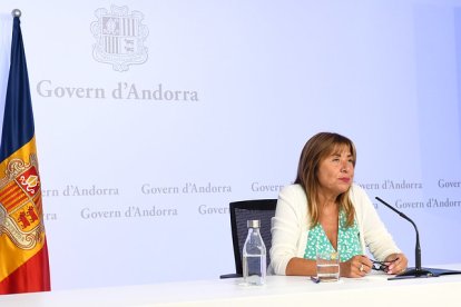 Marsol en la roda de premsa del consell de ministres