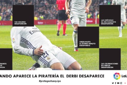 Una de les campanyes de LaLiga contra la pirateria.