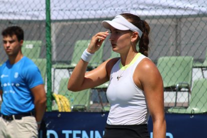 Vicky Jiménez, en un moment del partit.