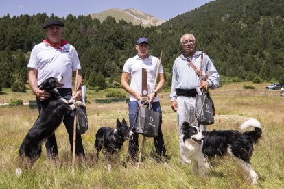 Els tres primers classificats del concurs