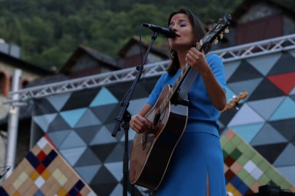 Judit Nedderman, a la plaça Coprínceps.