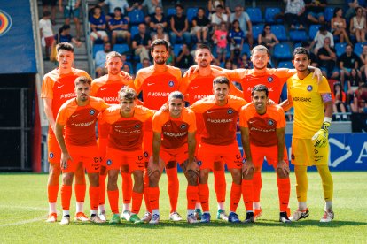 L’onze inicial de l’FC Andorra en el partit d’aquesta pretemporada davant l’Espanyol B.