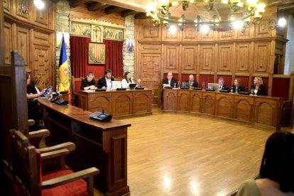 Durant la sessió de consell de comú d'aquest dijous a Sant Julià de Lòria.