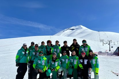 Els esquiadors de la federació.