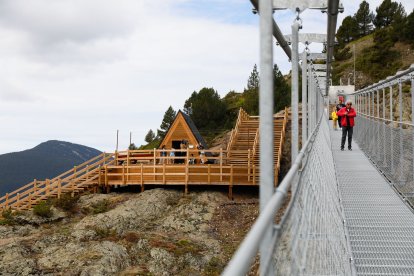 El pont tibetà de la vall del Riu de Canillo.