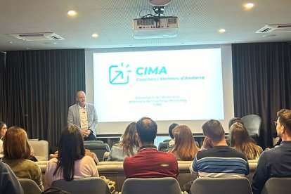 Ignasi Martín, President de CIMA, durant la presentació de l’associació