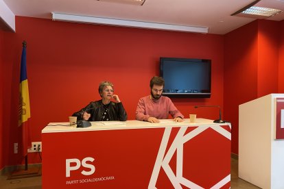 La roda de premsa del PS d'aquest matí