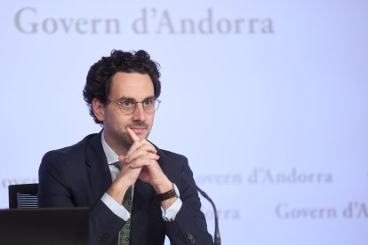 El ministre portaveu, Guillem Casal, en la roda de premsa posterior al consell de ministres d'aquesta tarda