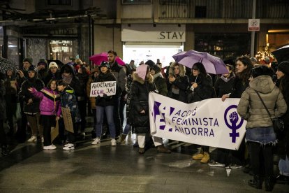 Manifestació pel Dia de la dona.