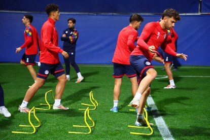 Entrenament de la selecció.