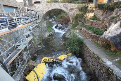 Les barreres s’havien col·locat l’1 d’octubre.