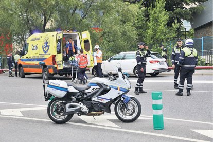 Una ambulància en una intervenció.