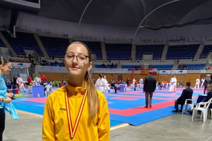 Aina Padilla es va penjar la medalla de plata