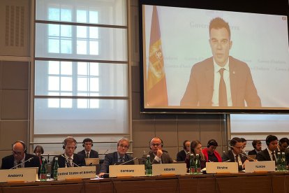 Participació de Forné a la reunió.