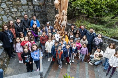 Acte d’inauguració de l’escultura.