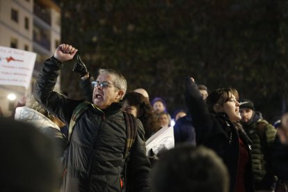 Manifestants el 31 d’octubre de l’any passat.