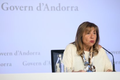 La ministra Conxita Marsol ha exercit avui de portaveu del consell de ministres