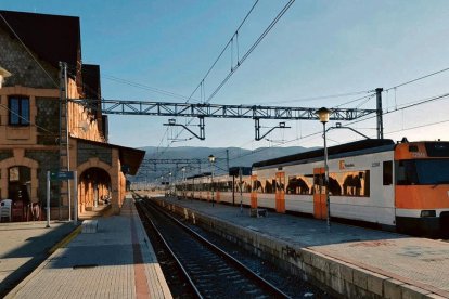 L’estació de tren de Puigcerdà.