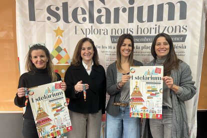 La roda de premsa de la presentació de l'Estelàrium