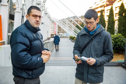 Dos membres de l’organització ahir a Andorra la Vella