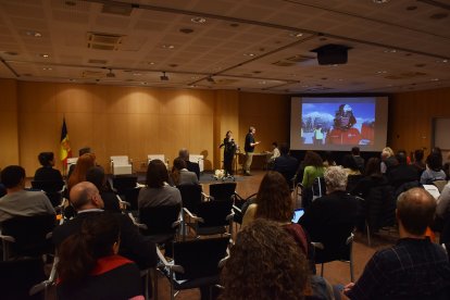 Un instant de la conferència 'Disseny per a tots, una vida per gaudir' al Centre de Congressos.