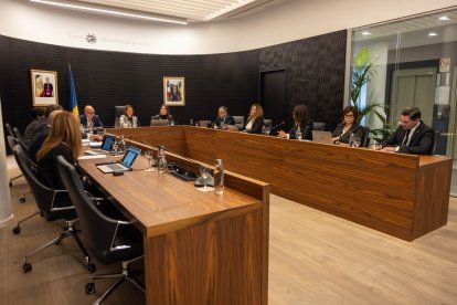 Un moment de la sessió de consell de comú d'Escaldes-Engordany que ha tingut lloc aquest divendres.