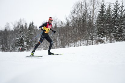 Irineu Esteve als 10km individuals en lliure de la Copa del Món de Lillehammer