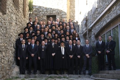 Els consellers durant la sessió tradicional de Sant Tomàs