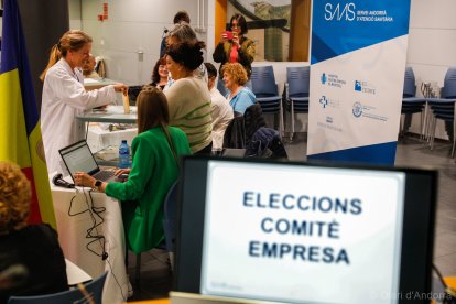 Les votacions per al comitè d’empresa del SAAS.