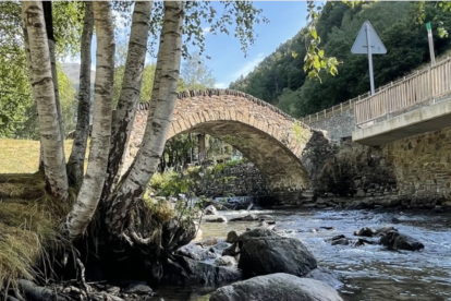 El pont de les mines de Llorts