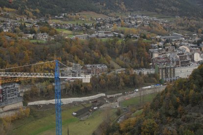 Obres a la parròquia de la Massana.