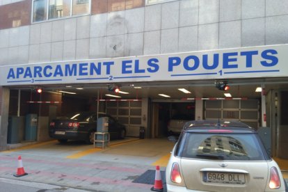 L’aparcament dels Pouets.