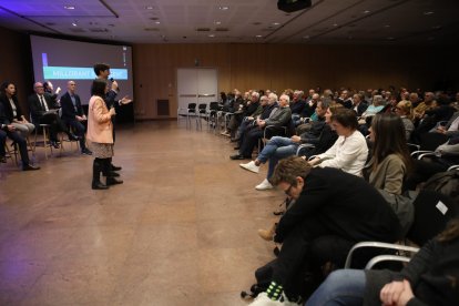 Un moment de la reunió de poble d'Andorra la Vella